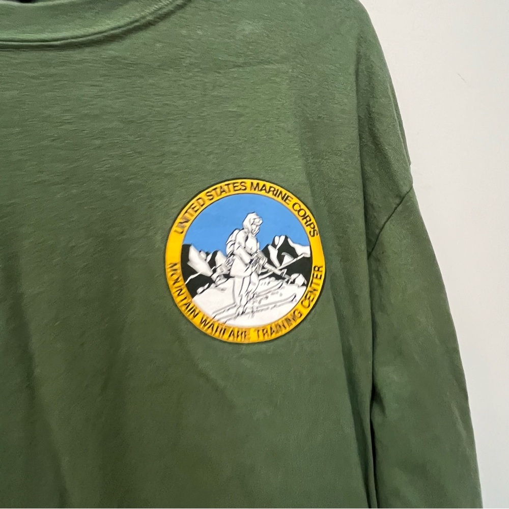 United States Marine Corps training green long sleeve green shirt size Large - Picture 2 of 7